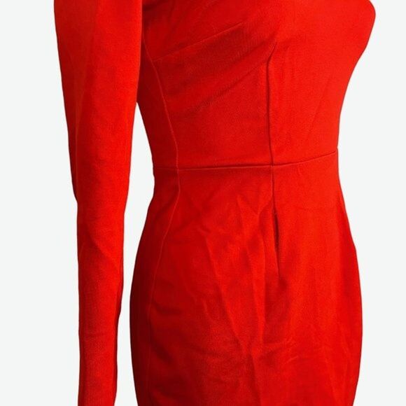 Bar III 3 Womens Asymmetrical Ponte Knit Long Sleeve Bodycon Stretch Dress XS - Picture 6 of 16